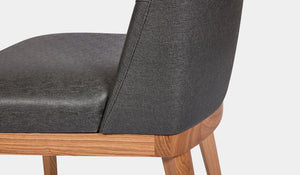 Copley Indoor Dining Chair Charcoal Vinyl 5