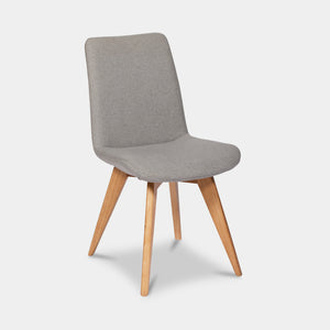 Dee Why indoor dining chair in grey 1