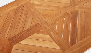 juliet coffee table timber close up of the teak