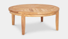 Load image into Gallery viewer, teak coffee table round
