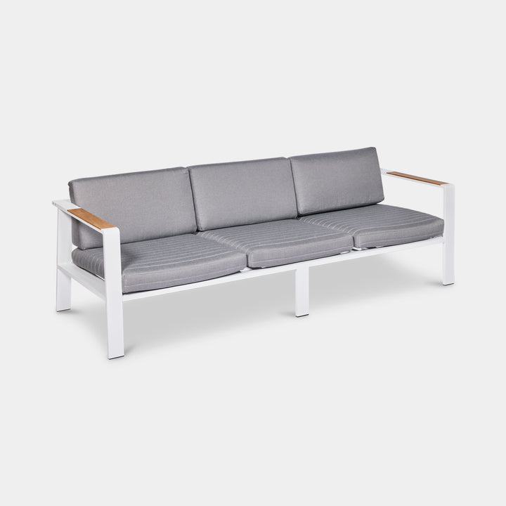 Kai 3 seater Sofa in white 1