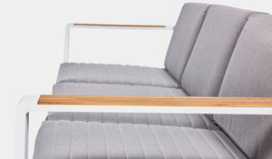 Kai 3 seater Sofa in white 4