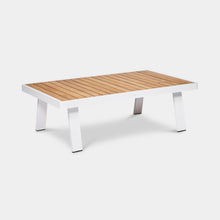 Load image into Gallery viewer, White Kai coffee table teak top 1