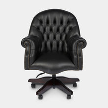Load image into Gallery viewer, Leather-Office-Ambassador-Swivel-Chair-r1