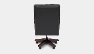 Leather chair for desk Black