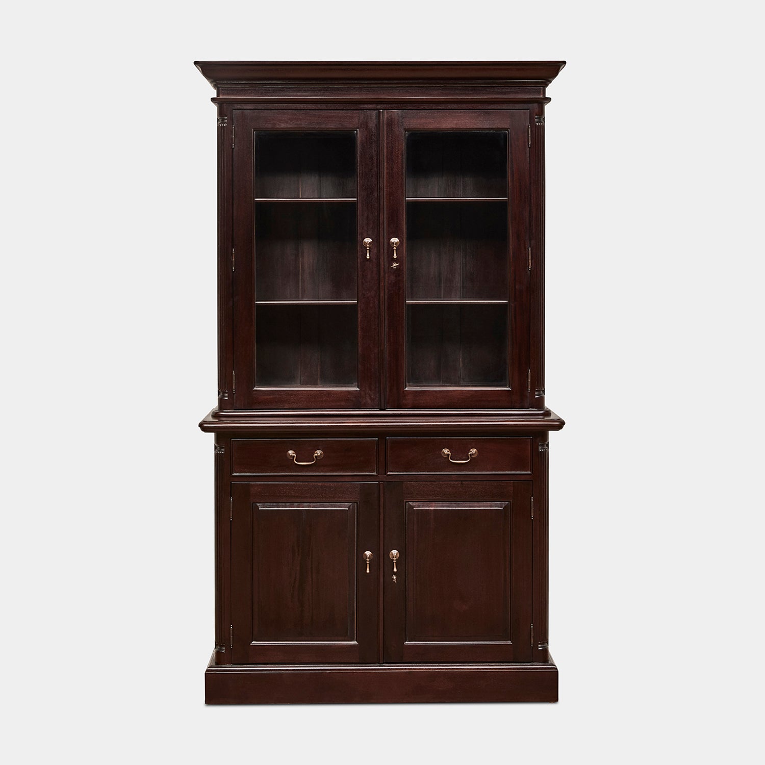 Mahogany-2-Door-Bookcase-Everingham-r1