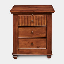 Load image into Gallery viewer, Mahogany-3Drawer-Bedside-Table-Chelmsford-r1
