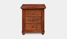 Load image into Gallery viewer, Mahogany-3Drawer-Bedside-Table-Chelmsford-r3