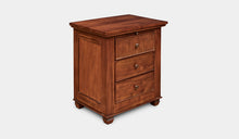 Load image into Gallery viewer, Mahogany-3Drawer-Bedside-Table-Chelmsford-r4