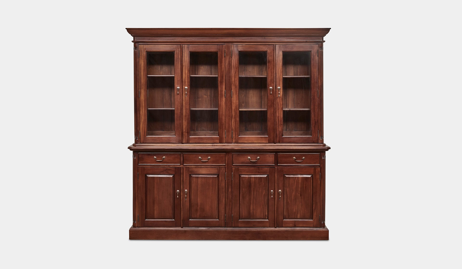 Mahogany bookcase 4 door