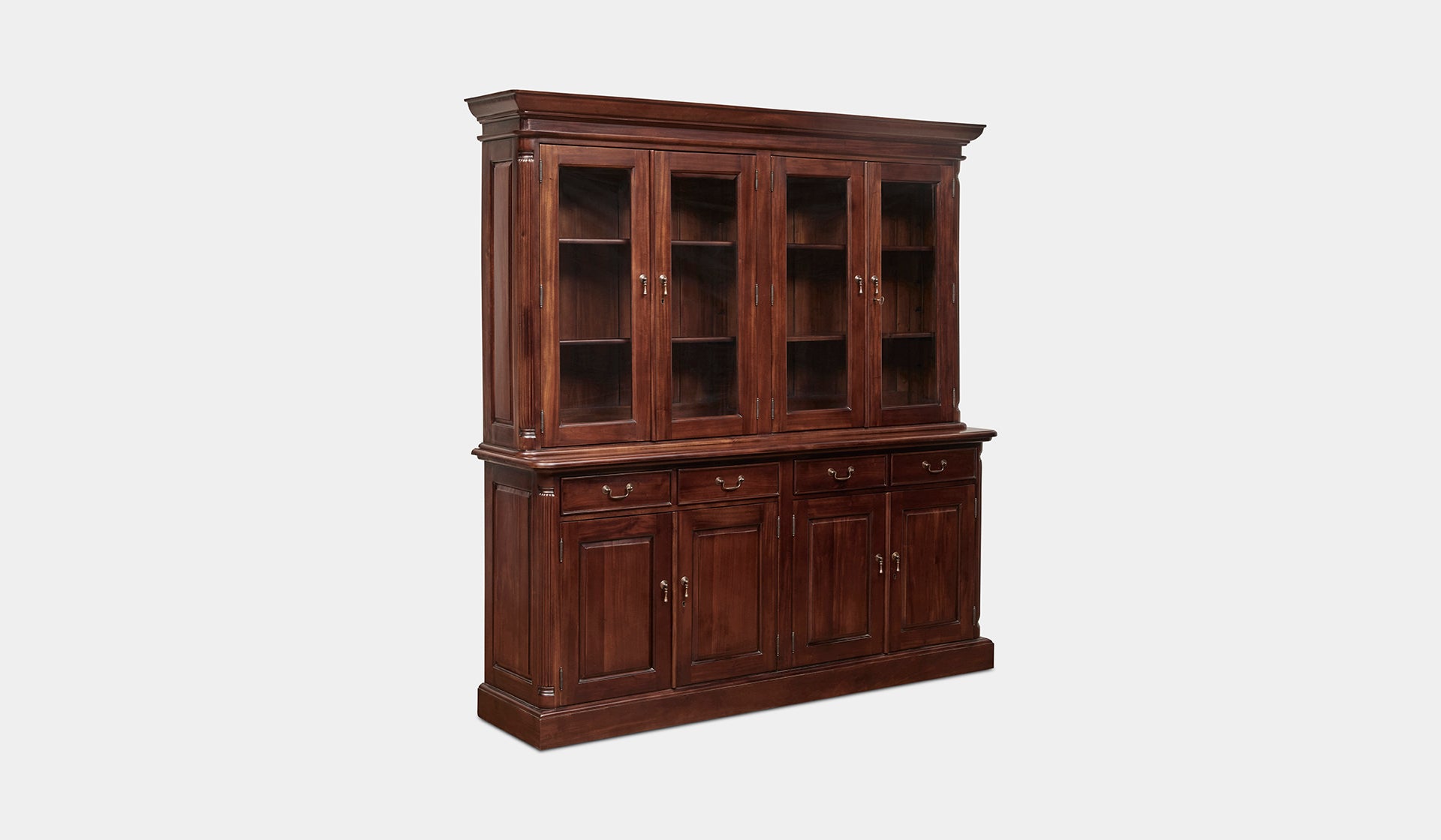 Mahogany bookcase 4 door