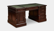 Load image into Gallery viewer, Mahogany-Desk-TeaBrown-Green-Leather-Everingham-160-r6