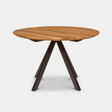 Load image into Gallery viewer, reclaimed teak outdoor dining table round