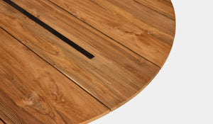  reclaimed teak dining table 150cm round