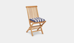 classic folding chair navy pad