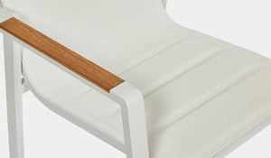Noosa Arm chair with teak inset arm