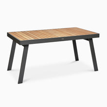 Load image into Gallery viewer, Noosa dining table charcoal with teak top