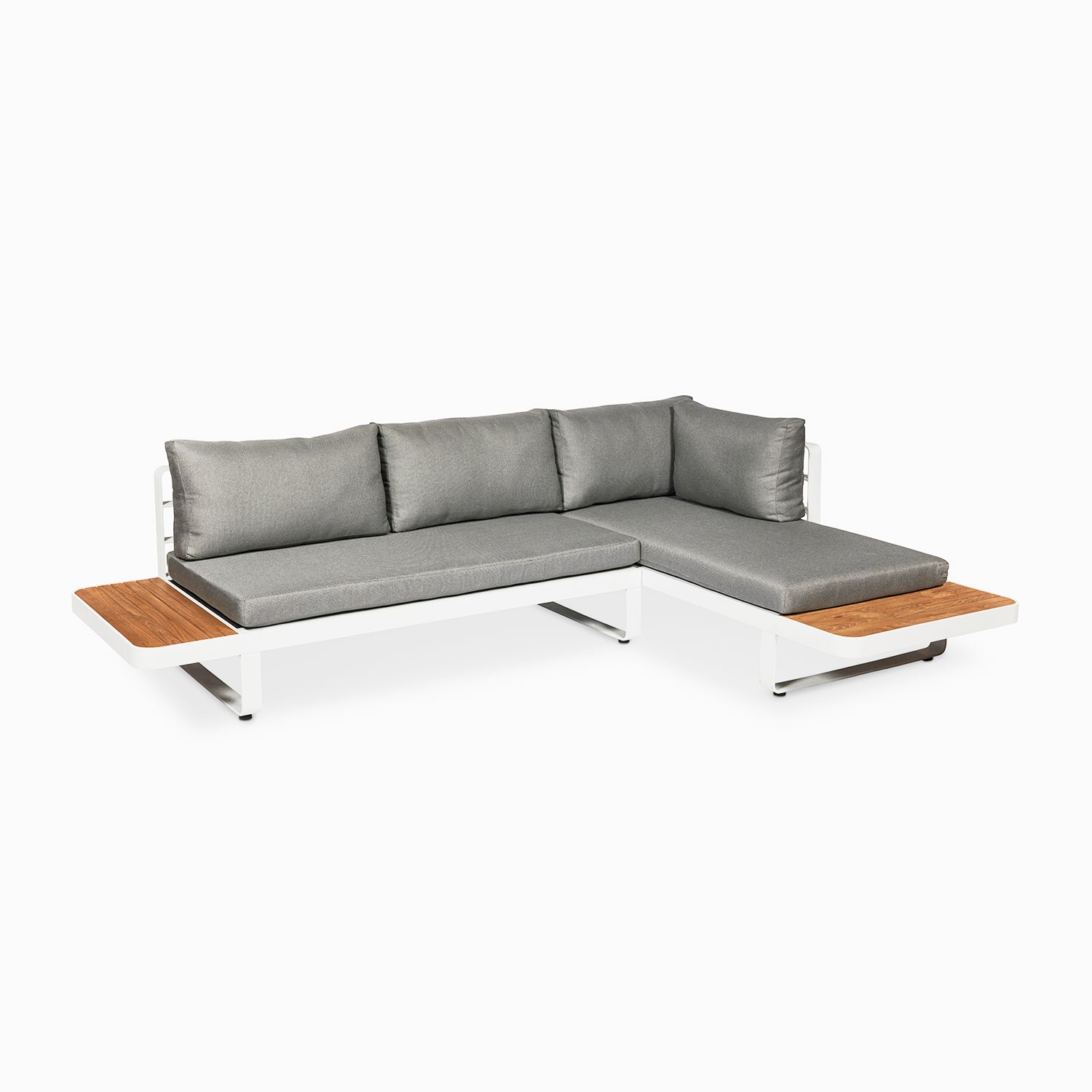 noosa corner white sofa