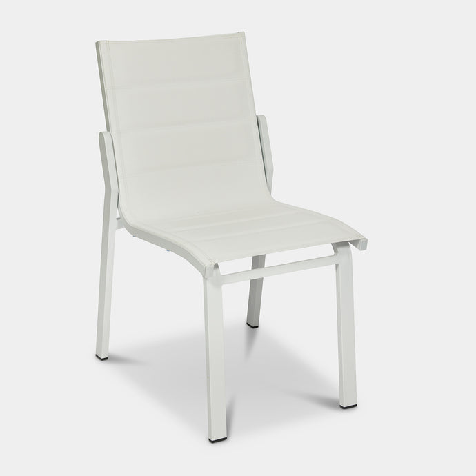 white noosa outdoor dining chair