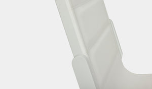 white aluminium noosa side chair