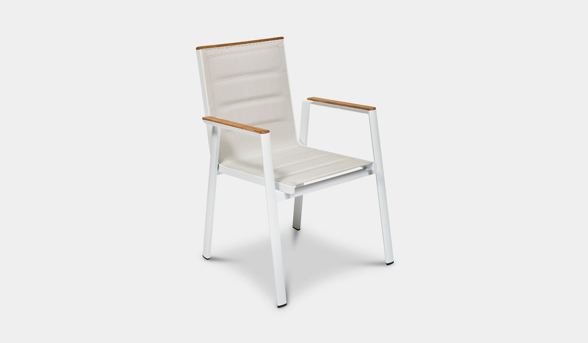 white mackay arm chair outdoor