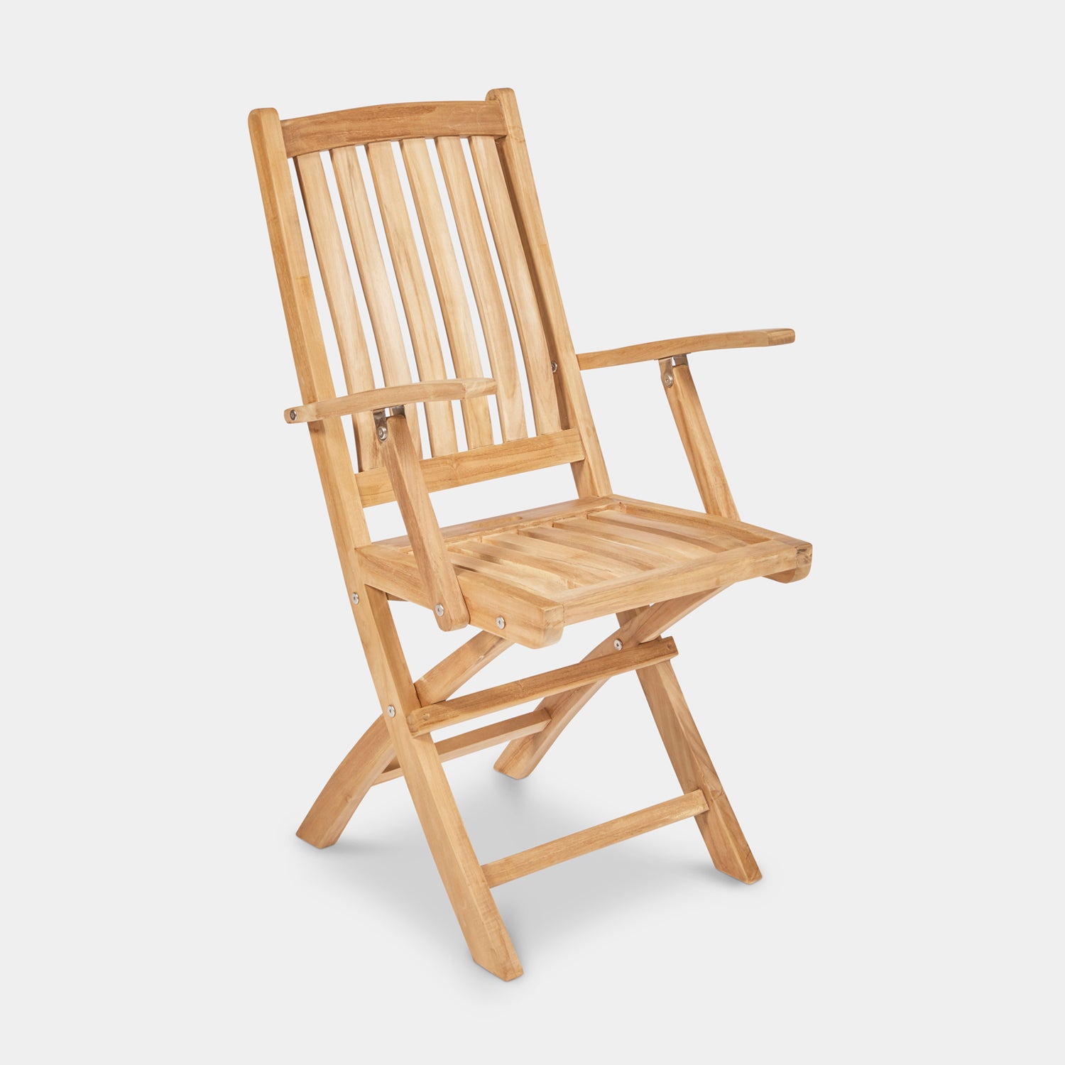 Teak folding chairs on sale with arms