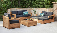 Load image into Gallery viewer, monte carlo outdoor setting black cushions