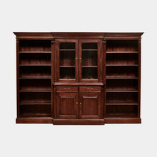 Load image into Gallery viewer, Solid-Mahogany-Bookcase-Everingham-3Piece-r1