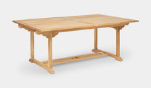 Load image into Gallery viewer, Teak-Double-Rectangle-Extending-Table-r8