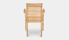Load image into Gallery viewer, Teak-Outdoor-dining-chair-Blaxland-With-Arms-r9