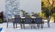 Load image into Gallery viewer, Teak-aluminium-outdoor-dining-MacKay-r3