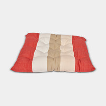 Load image into Gallery viewer, red white and beige chair pad 1