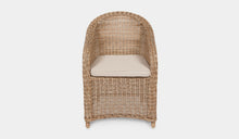 Load image into Gallery viewer, Wicker-Outdoor-Dining-Chair-Hampton-Natural-r8