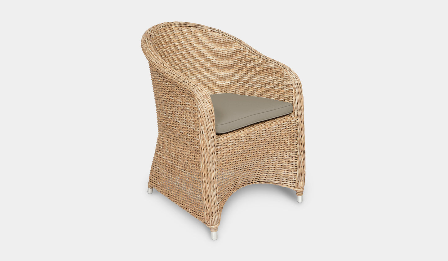 synthetic wicker outdoor chair natural