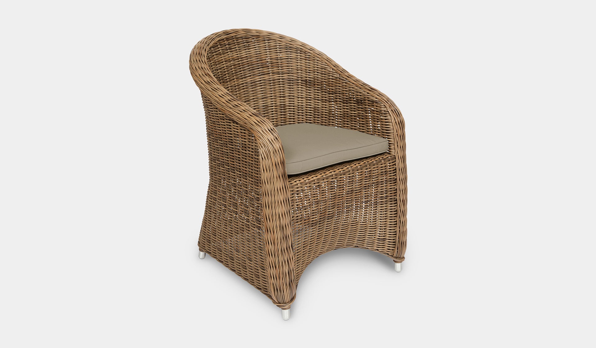 wicker outdoor dining chair banana