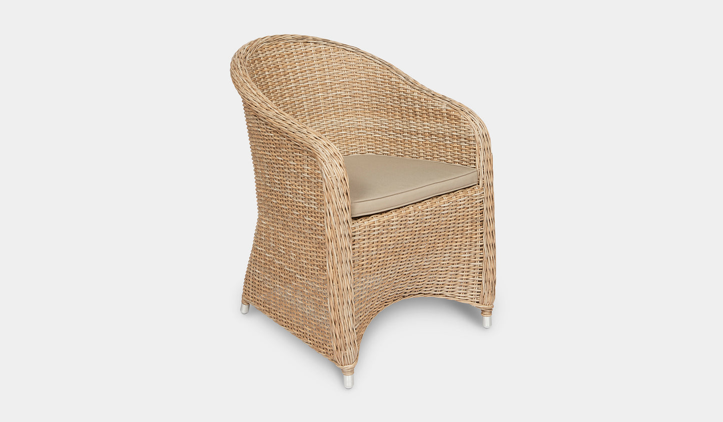 synthetic wicker outdoor chair nat