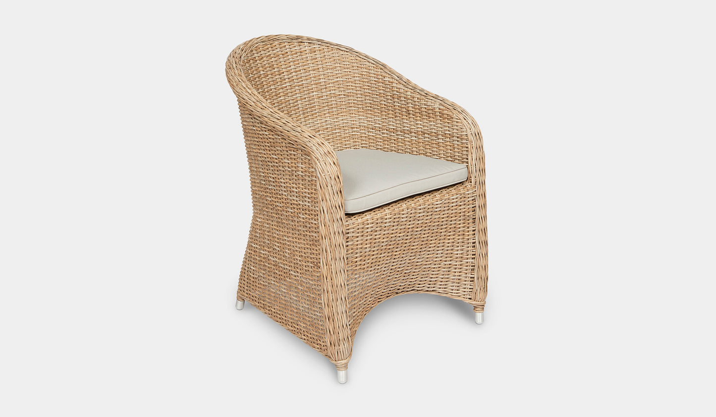 synthetic wicker outdoor chair natural