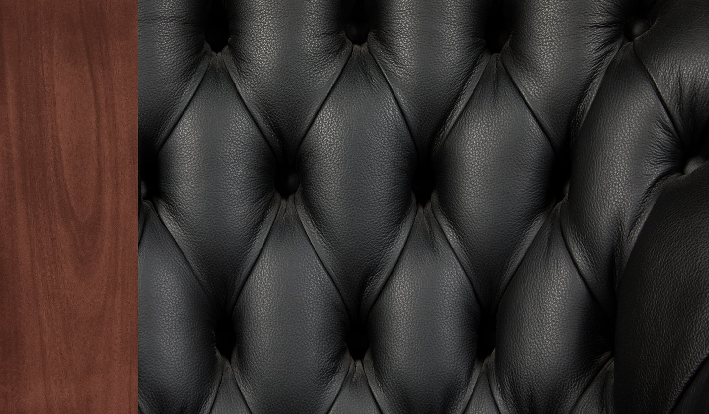 leather sample black, TB timber