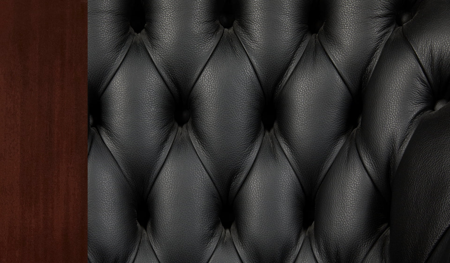 leather sample black, TB timber