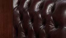 Load image into Gallery viewer, burgundy leather tea brown timber